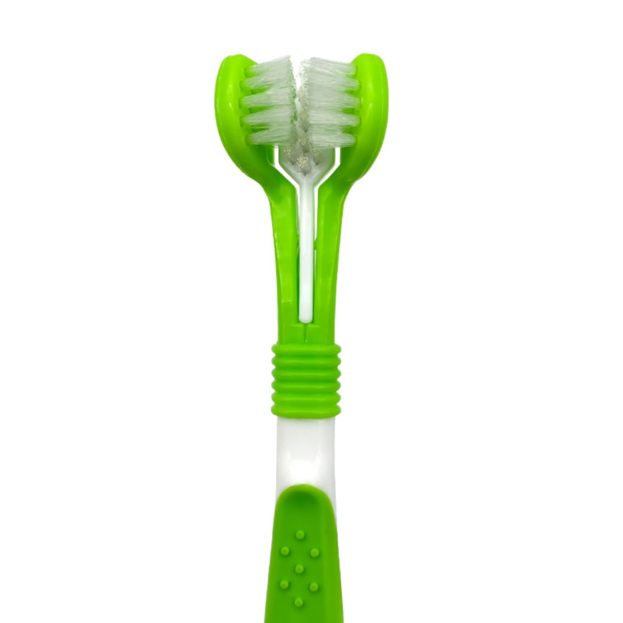 Pet Toothbrush Kit Dental Care Three Heads Dog Toothbrush