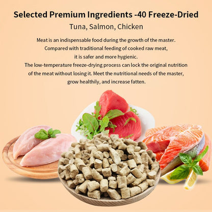 Pet freeze-dried raw meat