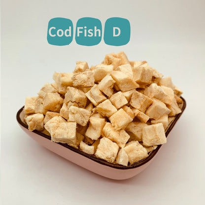 Pet snacks wholesale freeze-dried cod grains