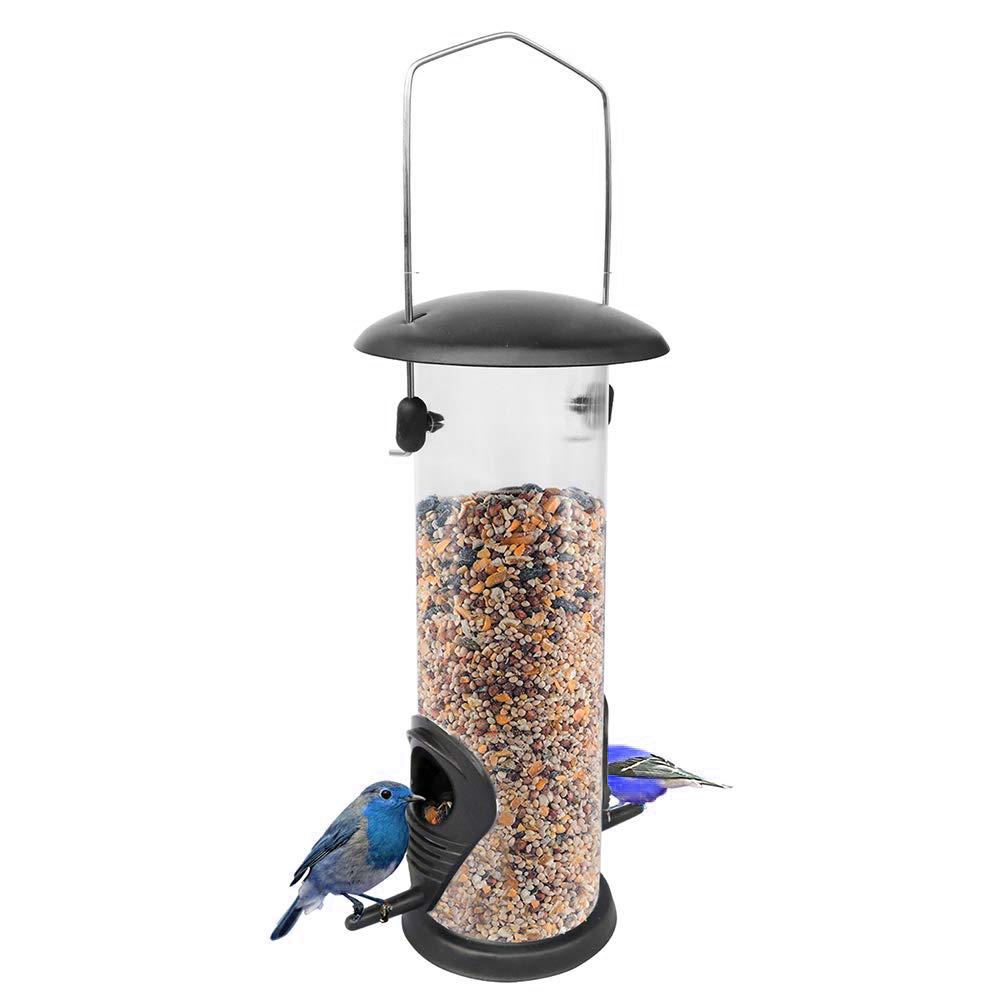 Automatic Bird Feeder Acrylic Parrot Seed Food Container