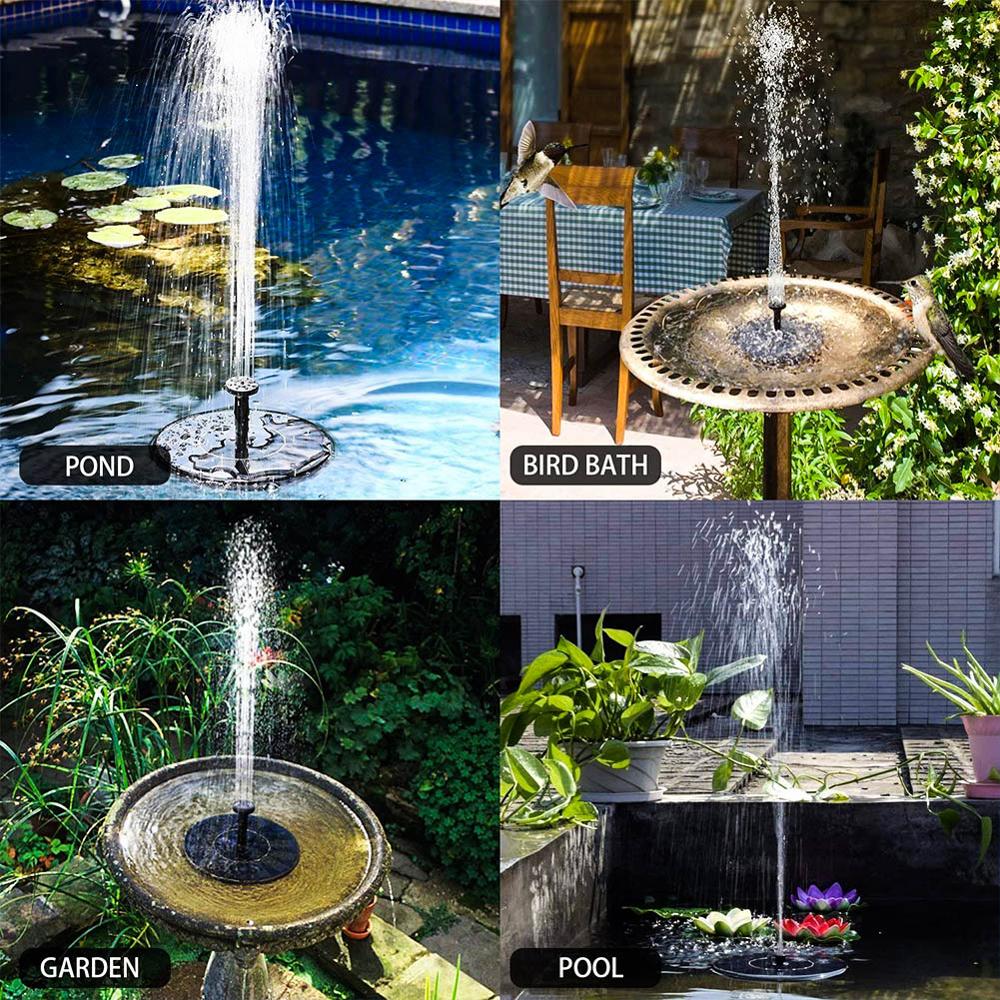 Solar Floating Water Fountain Bird Bath Fountain Pump
