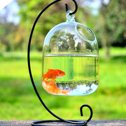 70% Dropshipping!!Living room transparent hanging glass vase fish tank