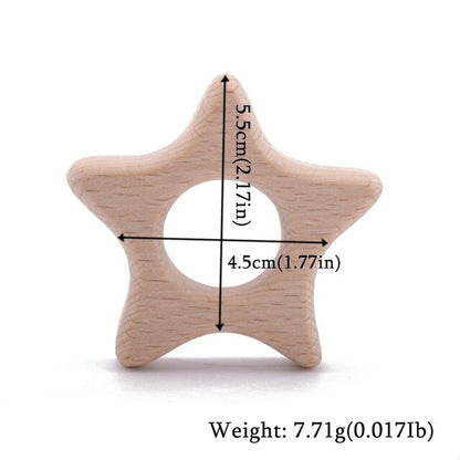 Animals Beech Teething Grasping Wooden Animal Toy