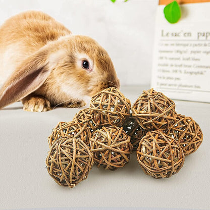 Natural Willow Balls For Small Animals Pet Rabbit
