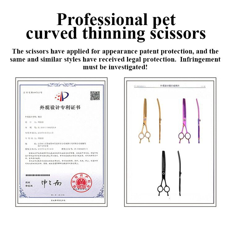 Fenice Professional JP440c 7 inch High quality Pet dog Grooming Scissors
