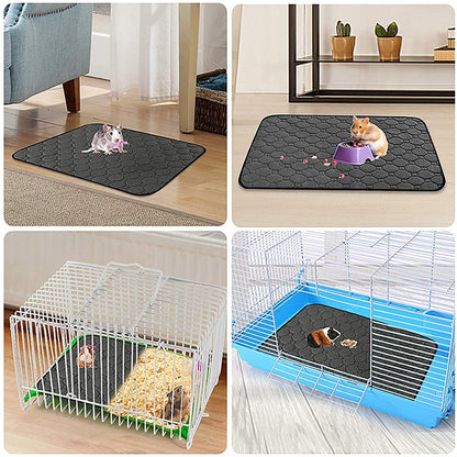 Rabbit Guinea Pig Cage Liner Small Pet Items Waterproof Anti Slip Bedding Mat Highly Absorbent Pee Pad for Hamsters Accessories