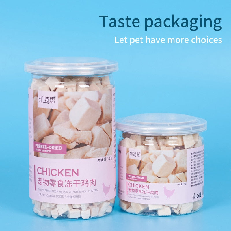 Pet snacks canned freeze-dried chicken