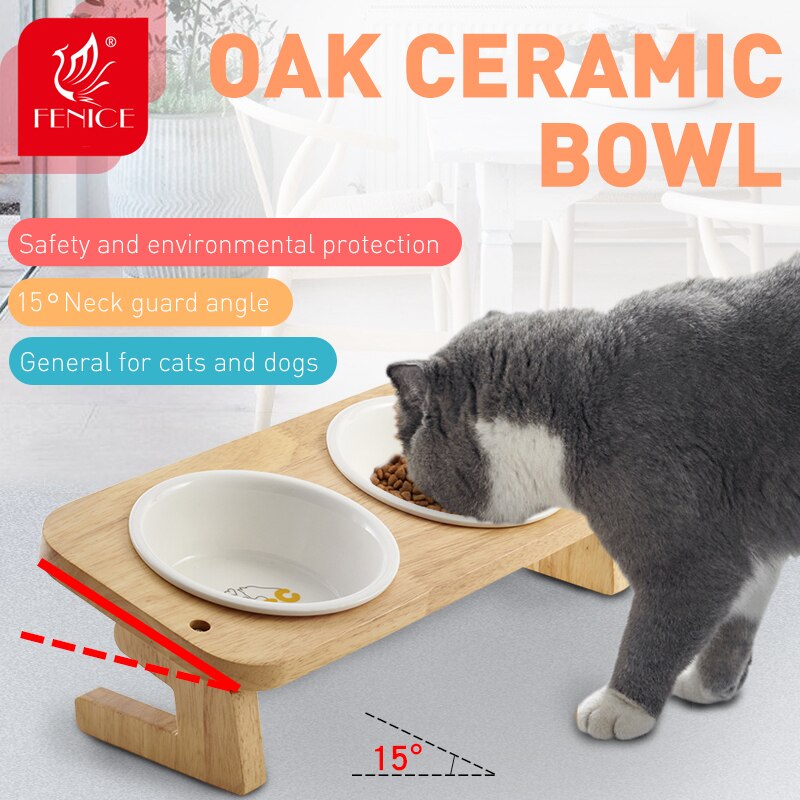 Fenice Pet Cat Dog Ceramic Feed Food