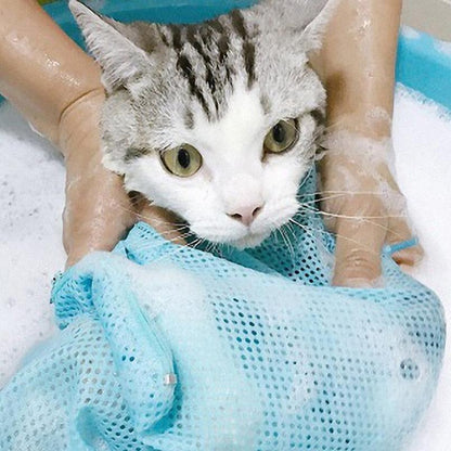 Upgraded Mesh Cat Grooming Bathing Bag