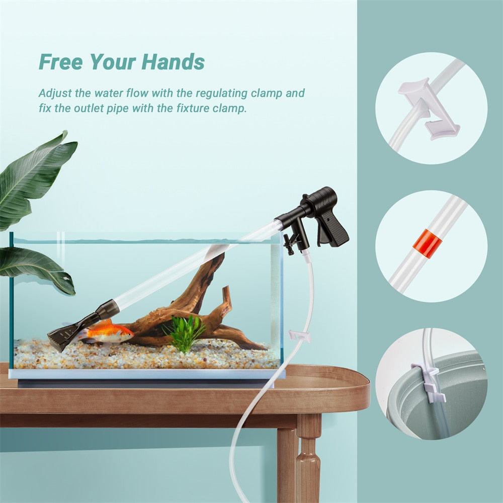 Aquarium Gravel Cleaner Kit Fish Tank