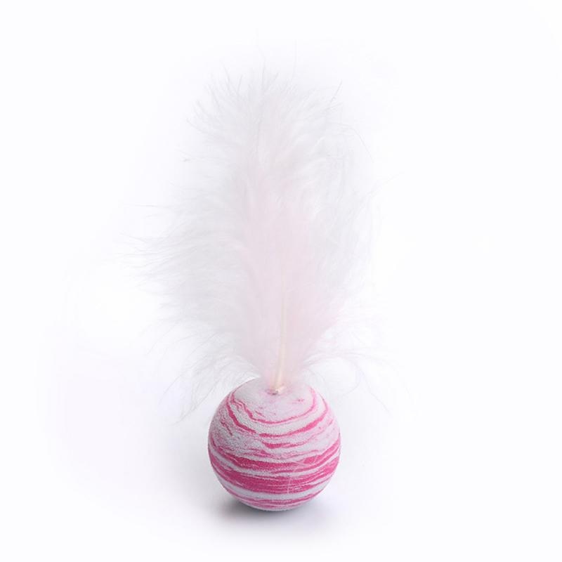 Cat Toy Star Texture Ball Feather Foam Ball