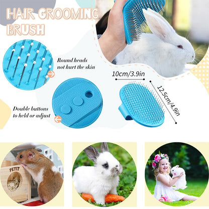 4Pcs Small Animals Grooming Kit Rabbit Hair Remover