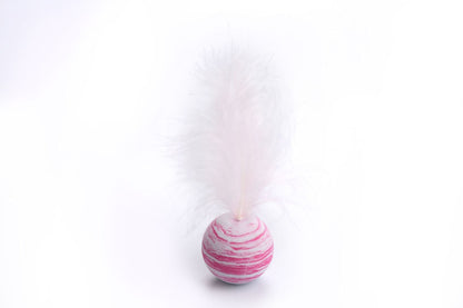 Cat Toy Star Ball Plus Feather EVA Material Light Foam Ball
