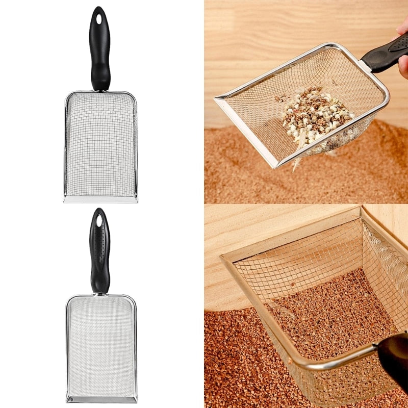 Stainless Steel Reptile Sand Substrate Shovel