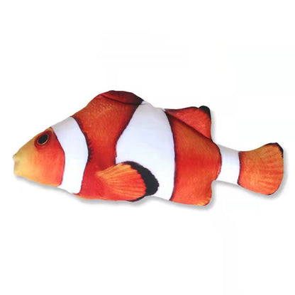 Cat Toy Training Entertainment Fish Plush Stuffed Pillow