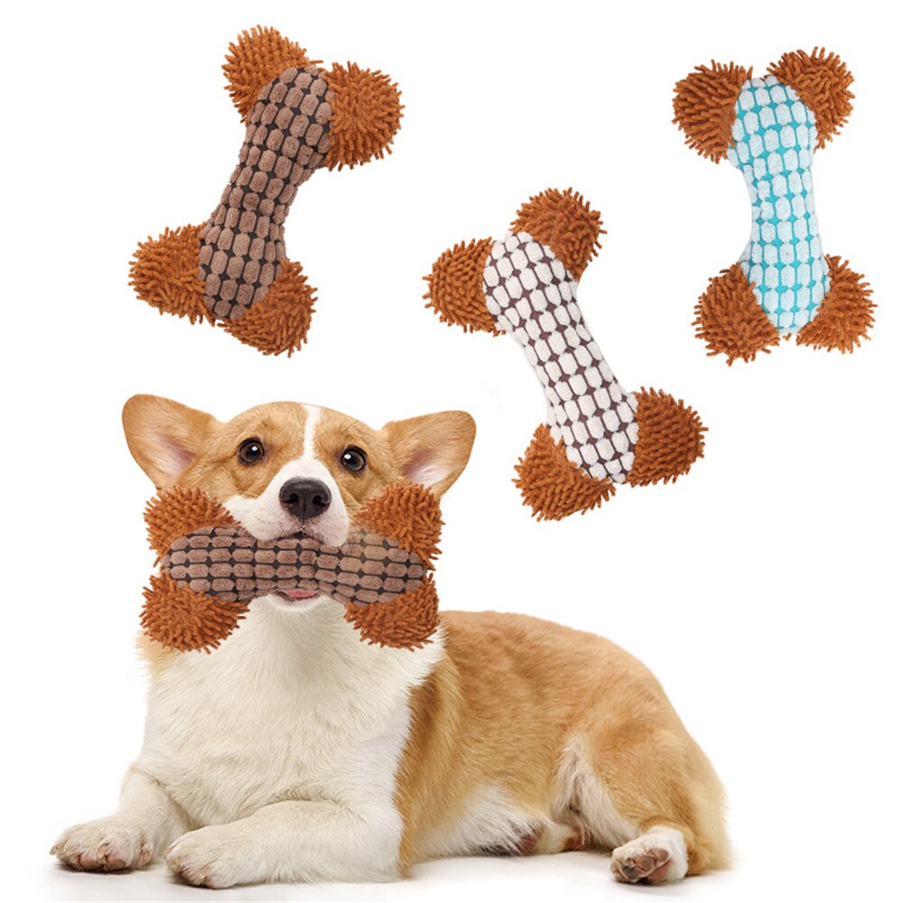 Lovely Plush Pet Dog Bones Toy