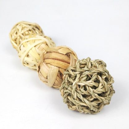Chewing Braided Ball Guinea Pig Rabbit Hamster Small Animal Play Pet