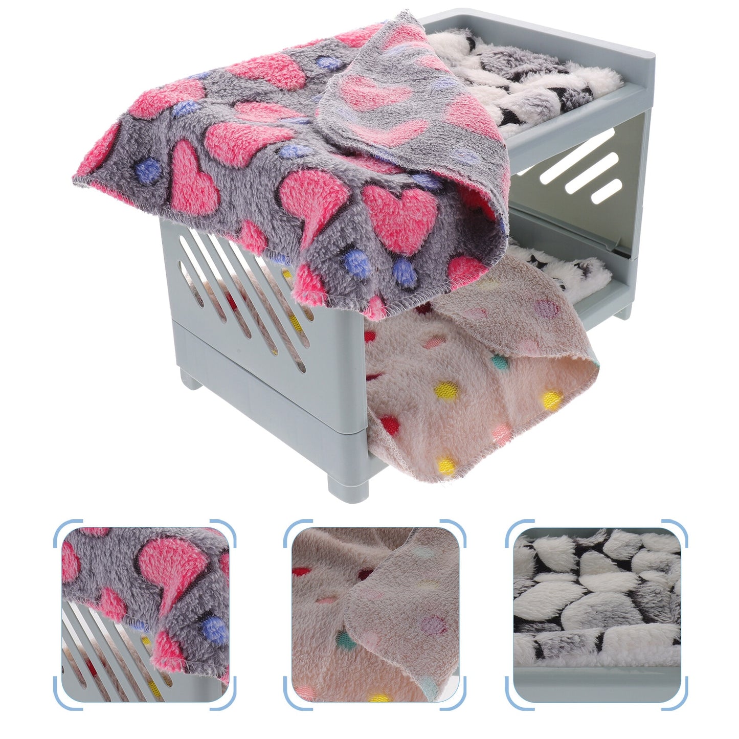 Rabbit Supplies Comfortable Hamster Bed Nest Multi-function Bunny Convenient Double-layer
