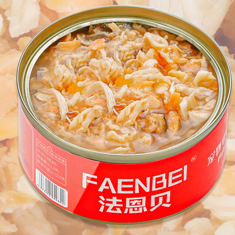 Canned cat white meat snack