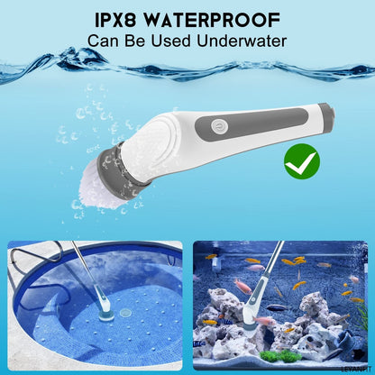 6 in 1 IPX8 Electric Aquarium Cleaning Brushes