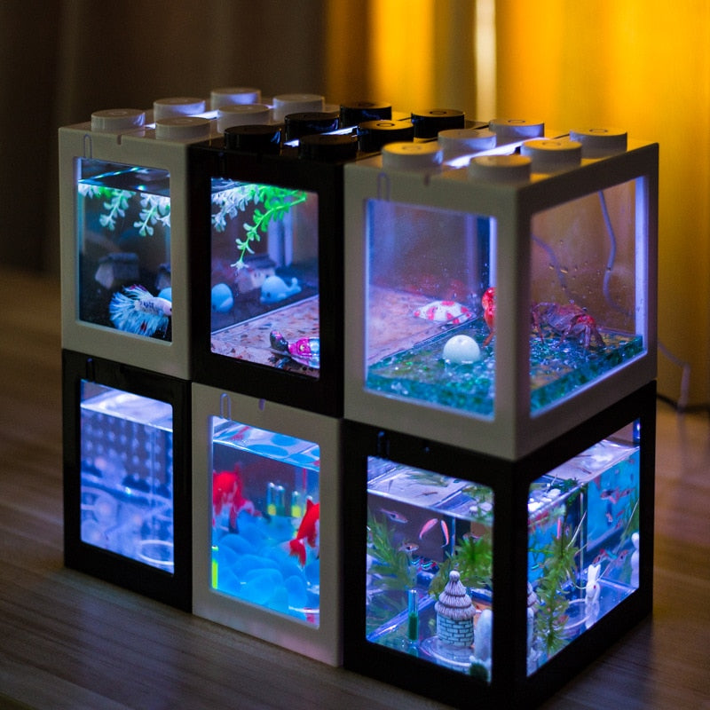Mini Aquarium Fish Tank