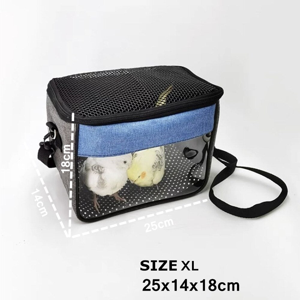 Portable Small Pet Parrot Carrier Bird Travel Cage