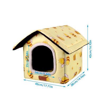 Pet House For Winter Plush Pet House