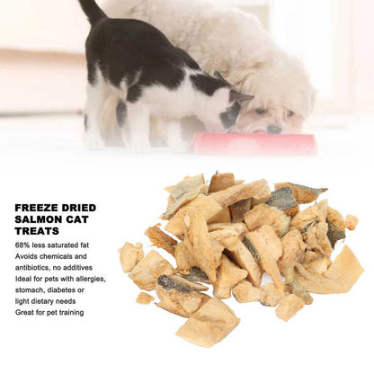 Freeze Dried Salmon 60g Freeze Dried Salmon Treats Low for Pet for Dog