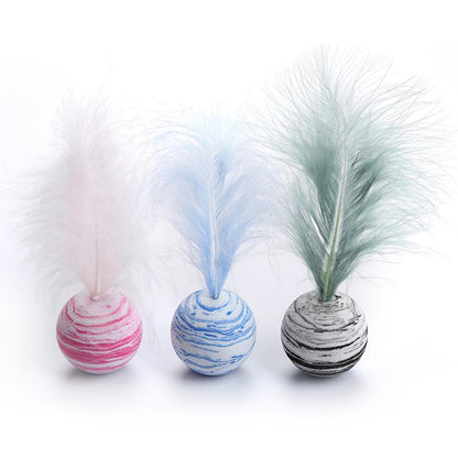 Cat toy Ball Feather Funny Cat Toy