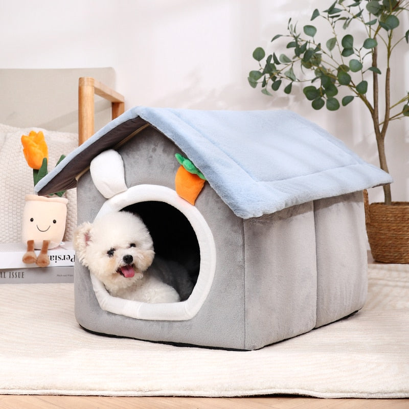 Foldable Dog House Indoor Warm Sofa