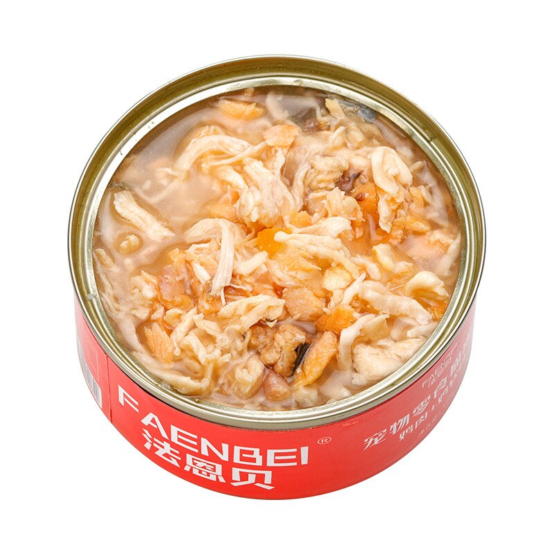 Canned cat white meat snack