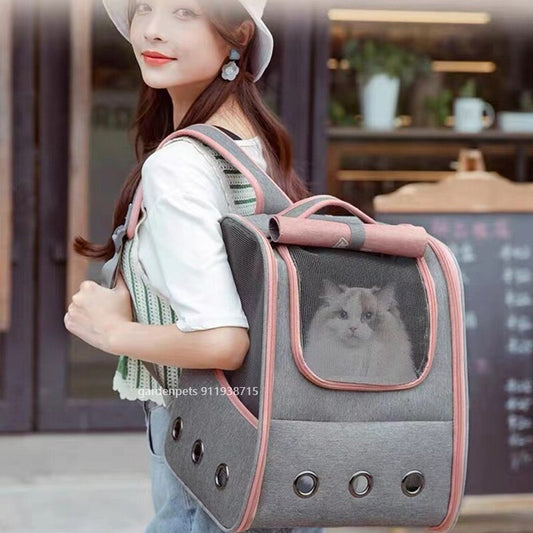 Cat Carriers Bag Breathable Outdoor Travel Backpack