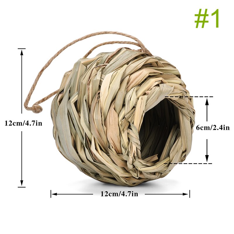 HOT ! Natural Grass Straw Bird's Nest