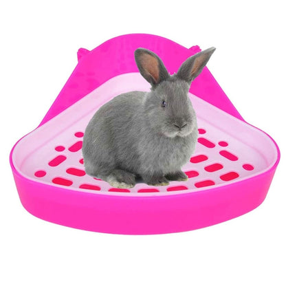 Triangle Fixable Pet Rabbit Hamsters Small Animal Toilet