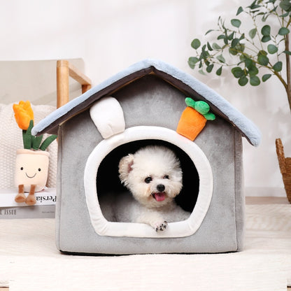 Foldable Dog House Indoor Warm Sofa