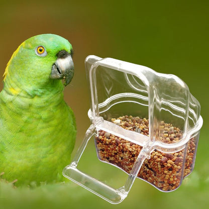 2Pcs Bird Trough Anti-spill Bird Food Container