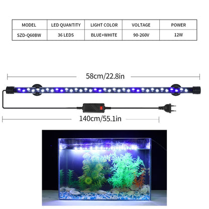 Aquarium Light LED Plant Grow Lamp Waterproof Fish Tank