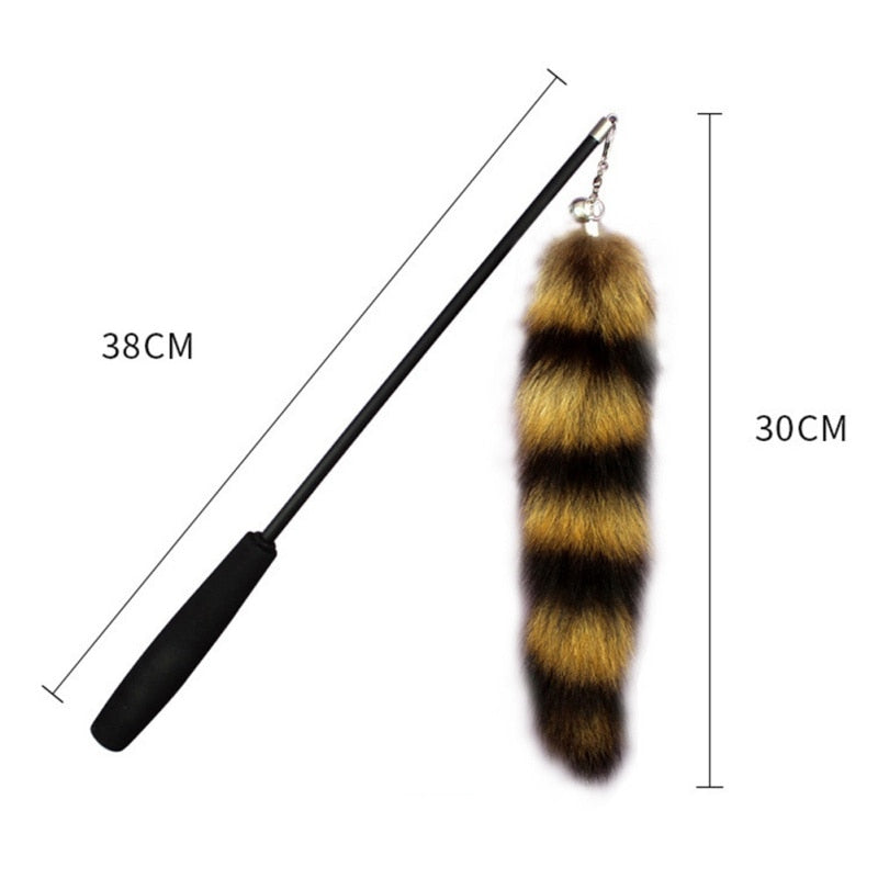 Funny Cat Toy Feather Teaser Stick Wand