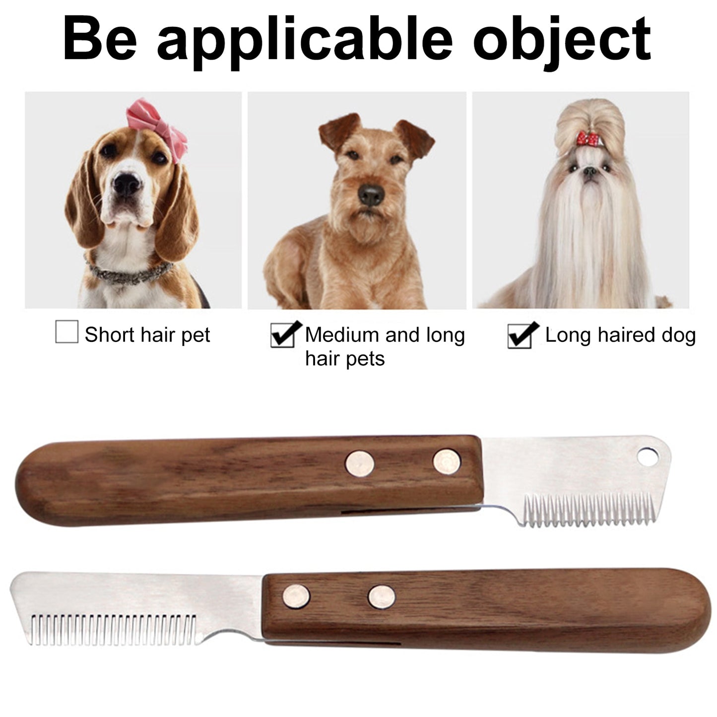 Handle Dog Stainless Steel Brushes