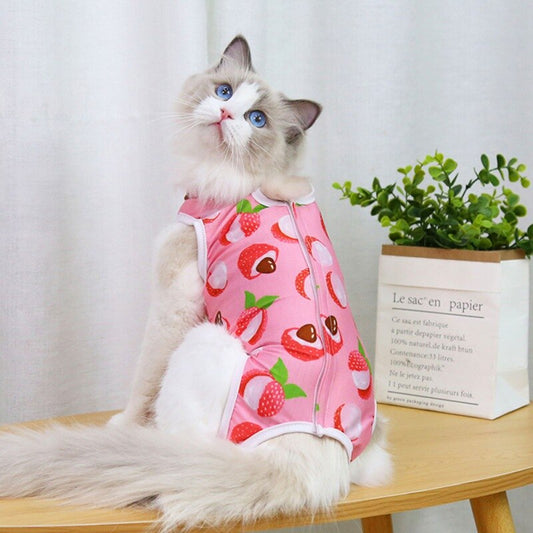 Cat Floral Jumpsuit Pet