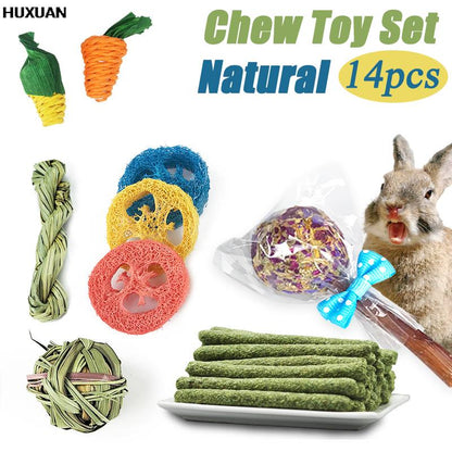 14pcs/Set Rabbit Chew Toy