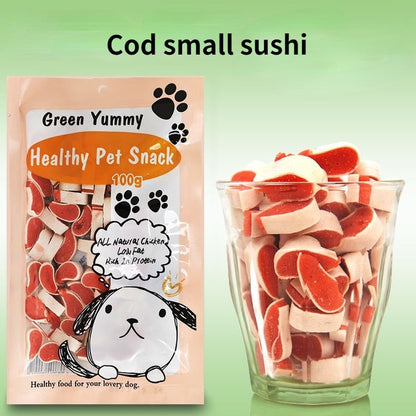 Cod Small Sushi Dog Treats Chicken Sushi