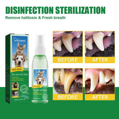 Pet Oral Spray Dog Teeth Cleaning Remove Bad