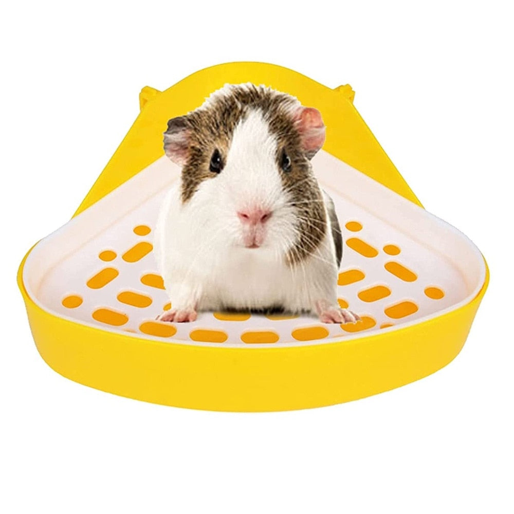 Triangle Fixable Pet Rabbit Hamsters Small Animal Toilet