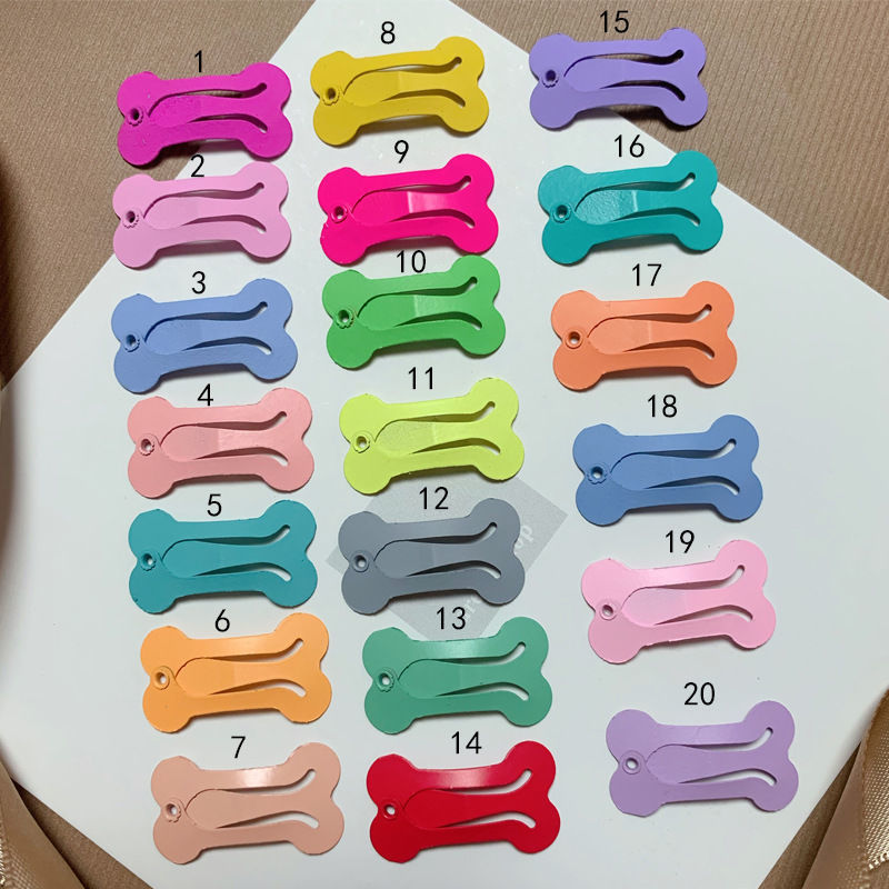 Mini Pet Small Dog Hairpins Candy Colors Small Puppy Cat