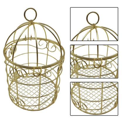 Bird Cage Candy Box Iron Candle Holder
