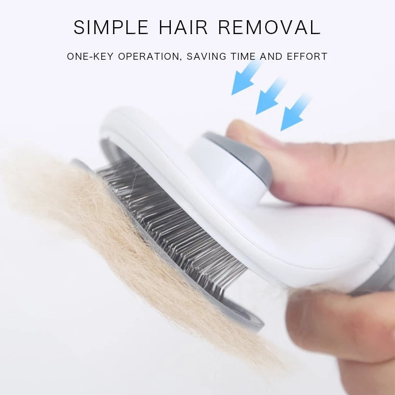 Pet Dog Brush Cat Comb Self Cleaning Pet Hair Remover Brush