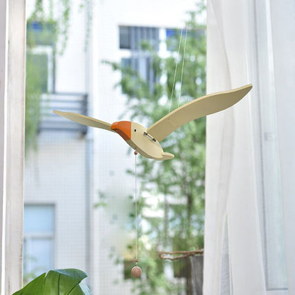 Wooden Bedroom Hanging Flying Seagull Bird