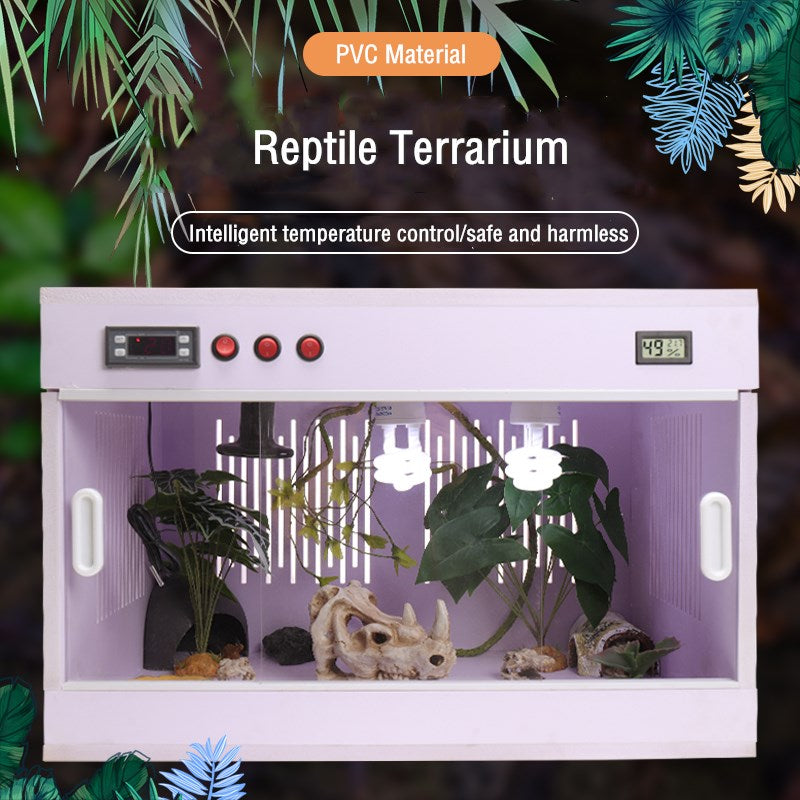 PVC Reptile Terrarium Smart Feeding Cage