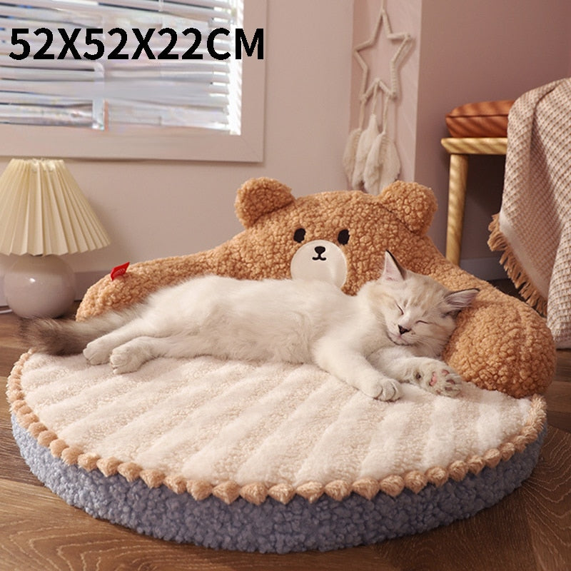 Cat Bed Padded Cushion for Small Big Cats
